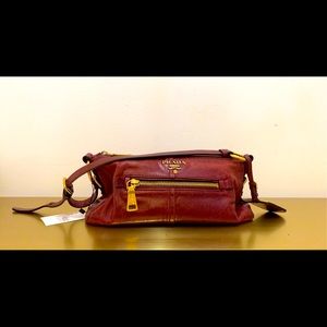 Prada Burgundy Shoulder Bag